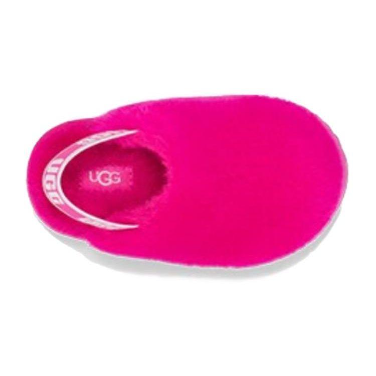 UGG Kids  Sheepskin Round Toe Elastic Band Sandals Kids Sandals Rose-Red 1123633T-RCR