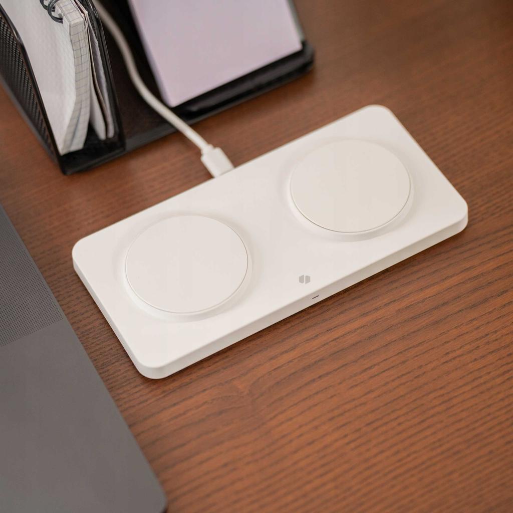 Sc Wireless Dual Charger Magcharge Wm3W White