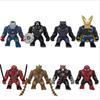 Marvel Superheroes Iron Man Loki Groot Building Blocks Big Figures Toys Diy Kit