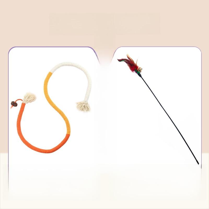 Toy Chew Rope Self Entertaining Teeth inding Play Sti Pet Supplies Biting Rope Toy for Kittens Interactive Toys for s