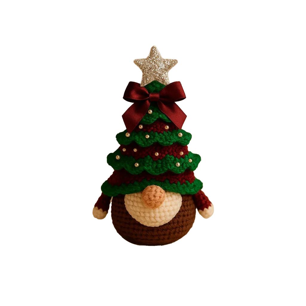 DIY Crochet Christmas Tree Kit Handmade Holiday Decoration Set
