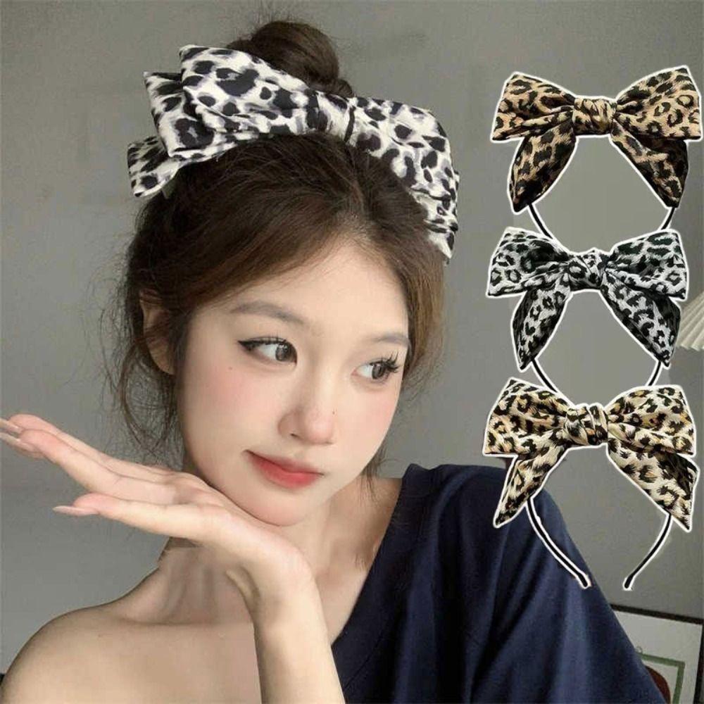Cloth Bow Headband Bowknot Hair Clip Decoration Sweet Women Headband  Women