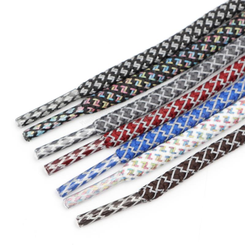 1Pair Reflective Shoelaces Quality Sneakers Shoelaces Round Laces for Shoes Diameter 0.4cm 100/120/140/160cm 1Pair Shoestrings