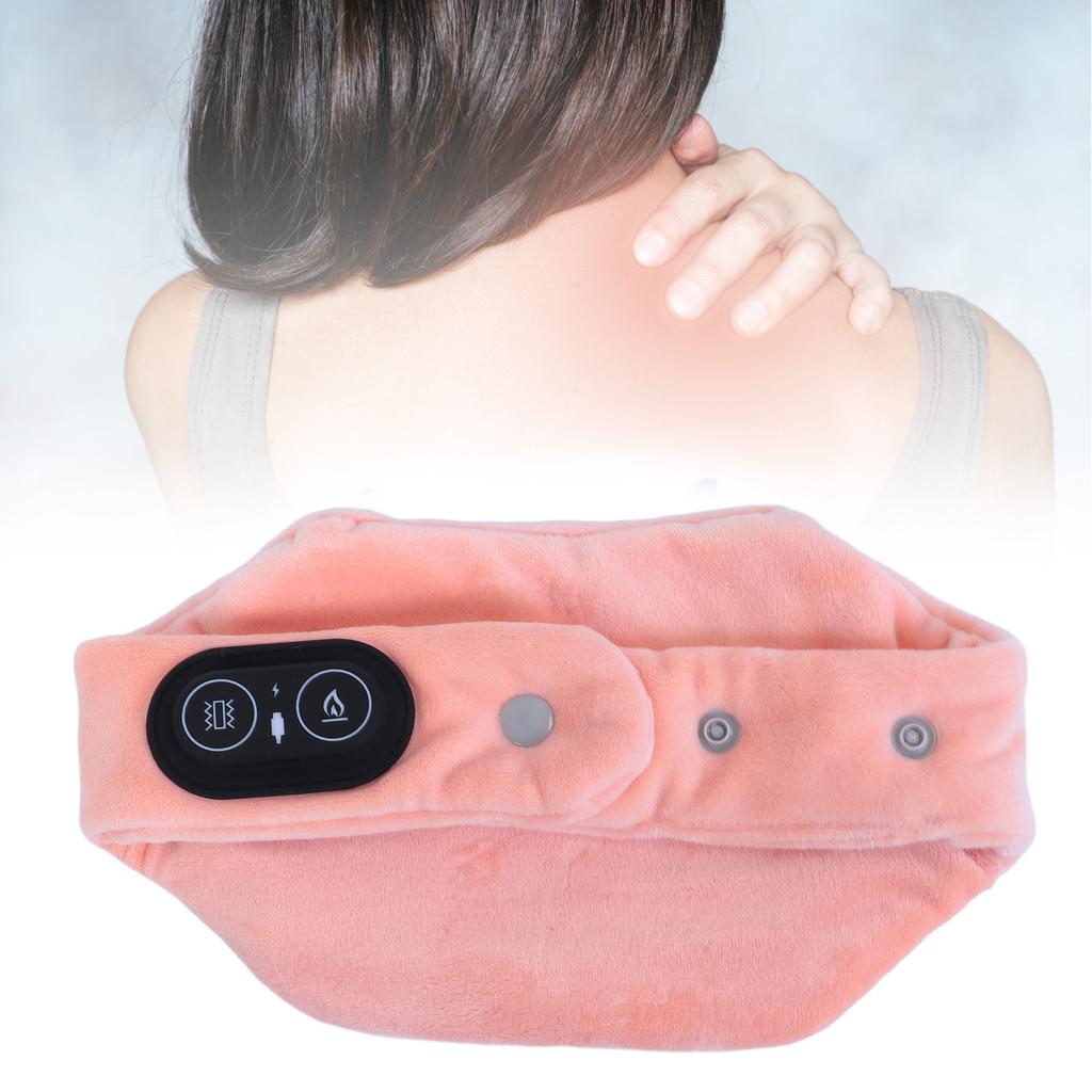 Electric Hted Neck Wrap 3 Levels Temperature Control Vibrating     Carbon   Neck Protector USB Powered