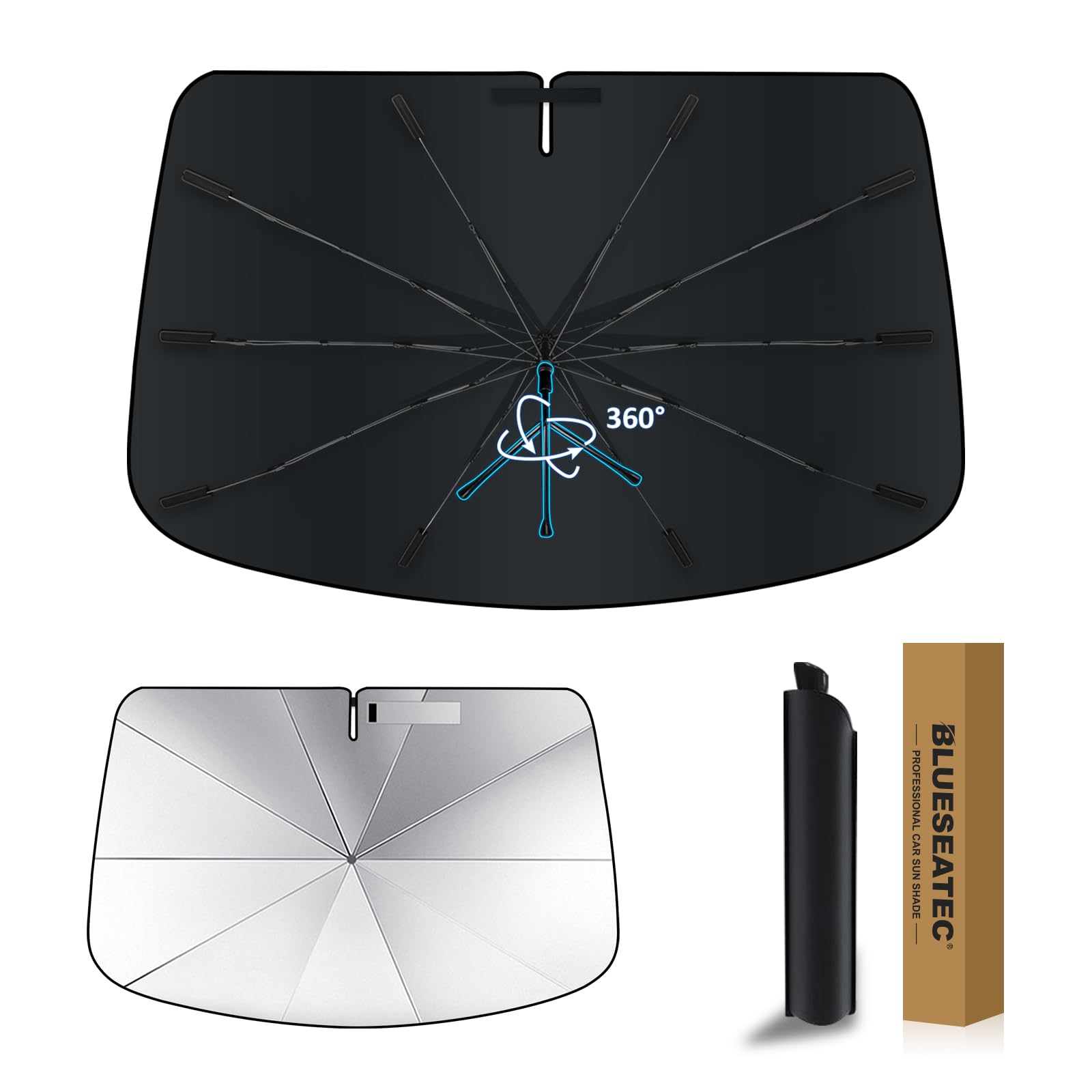 

Reinforced Rotating Windshield Sunshade for Nissan T32 Series Sunshade with UV Flexible Light Easy Installation and Perfect for Car Includes Storage