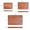 Wooden Food Serving Trays Rectangular Shape Wooden Trays for Crafts Kitchen Food Dish for Snacks Mini Bars Chocolate