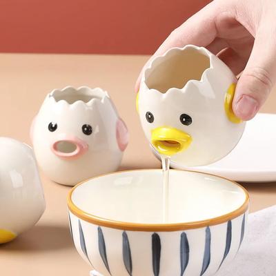Egg Yolk Separator Vomit Chicken High-quality Ceramics Easy Operation Non Rust Cracker Durable Kitchen Accessories