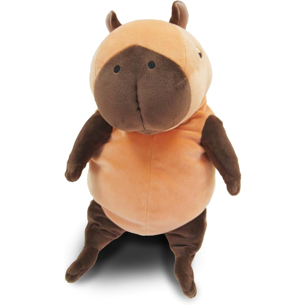 Morisaka Global Mochikapi L 22x22x30cm Capybara Plush Toy Soft Touch Cute Animal Mochi Series