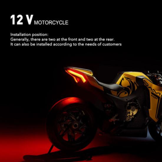 For Suzuki LED DR650SE Motorcycle DRZ400SM Turn Indicator Signals Lights Blinker