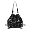 Bag 2025 New Niche Design Rivet Bag Foreign Style Hot Girl Portable Bucket Bag Female Messenger High Sense