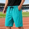 Men Athletic Shorts Breathable Lightweight Quick Dry Five Inch Inseam Drawstring Waist Sportswear for Running Workout Training