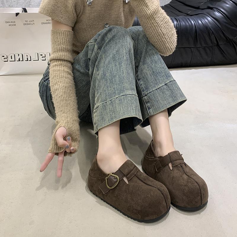 Thick-soled Inner Height-increasing Birkenstocks, New Autumn Can Be Stepped On Twice, Casual Toast Single Shoe Size