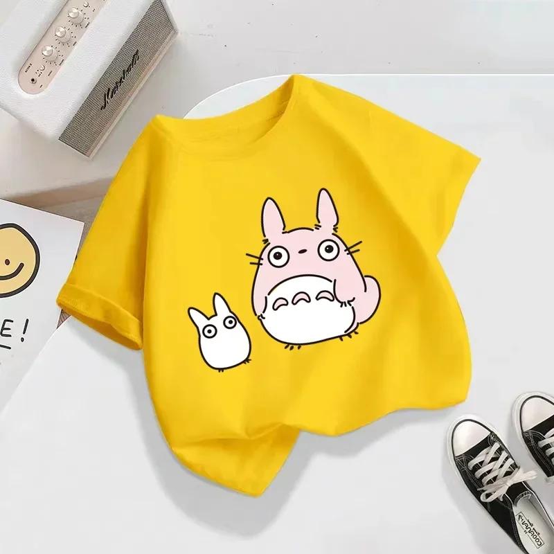 2024 Fashion Totoro Short Sleeve T-shirt Kids Clothing Girls Clothing Boys Baby Clothing Fall Sports Casual Kids Top
