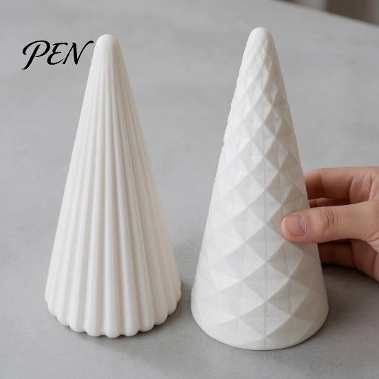 Reusable Holiday Accents 5Pcs Illuminated Christmas Tree With/No LED Lights, Nordic Style Luminous Modern Minimalist Home Ornaments Tabletop