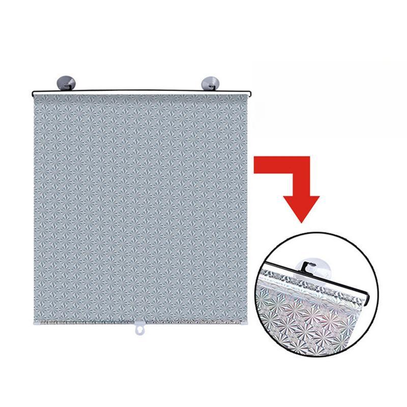 

Выдвижная затеняющая штора для автомобиля, рулонная штора для бокового окна, бытовые гостиные, солнцезащитная штора, рулонные жалюзи, крышка на лобовое стекло, спальня, кухня, сетка 45x125cm белый