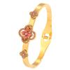 European and American high-end four-leaf clover diamond-encrusted titanium steel  women's light luxury versatile explosive  