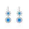 Gica Gema Orecchini in Diamante ad Alto Tenore di Carbonio Argento Sterling 925 Design Unico Orecchini Pendenti a Fiore Gioielli Raffinati Romantici Regali per Feste Nuziali Nuova Tendenza