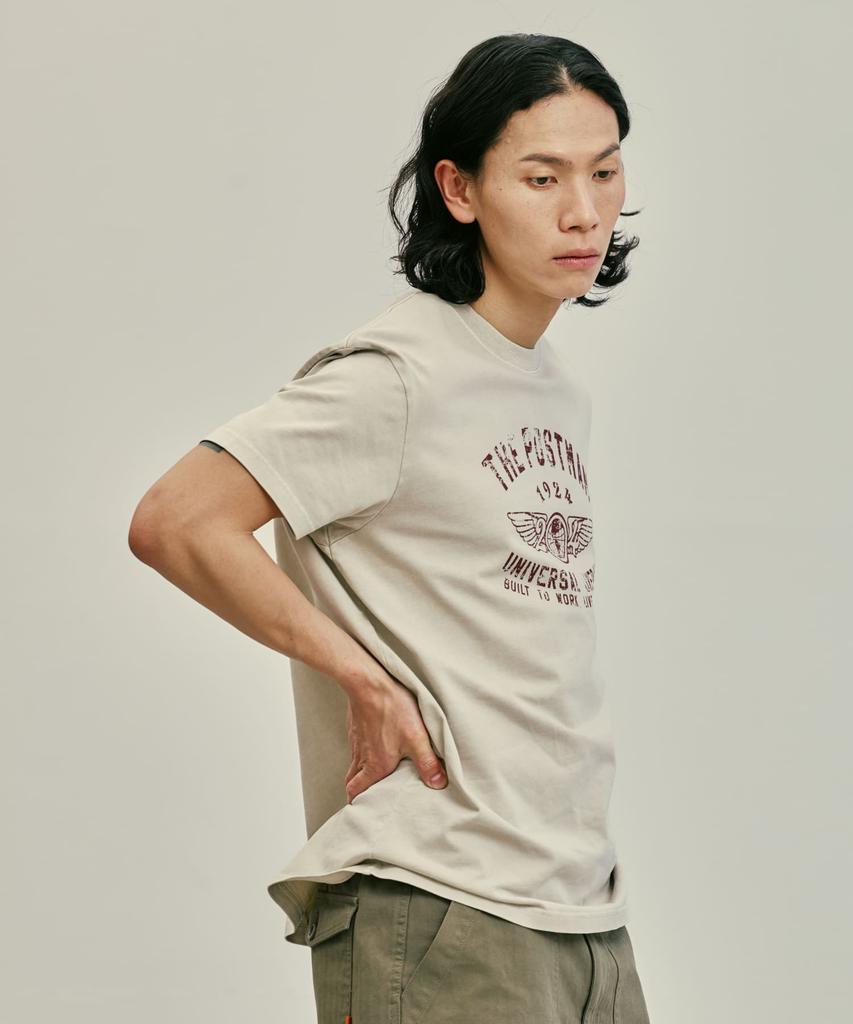 Yunibeosyeolobeolol 1924 Wings Pigment T-Shirt Beige
