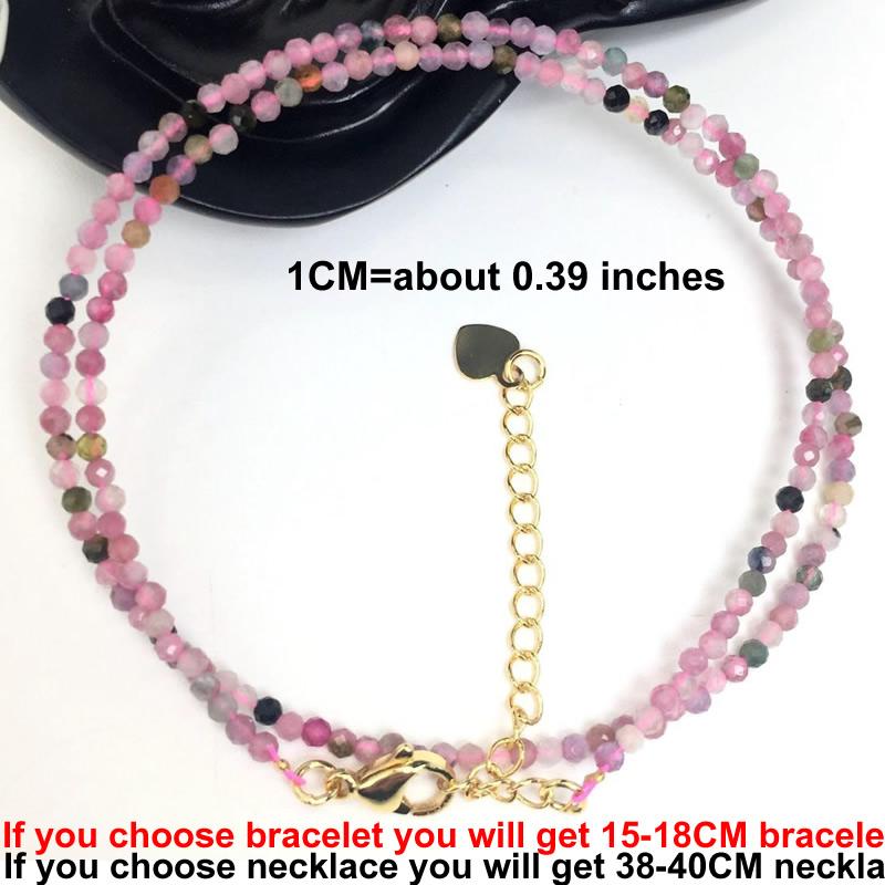 Cutting Flash Beads Gemstones for Men and Women Necklace Bracelet Crystal Quartz agate Choker Jewelry Party Gift Fashion 2-3mm