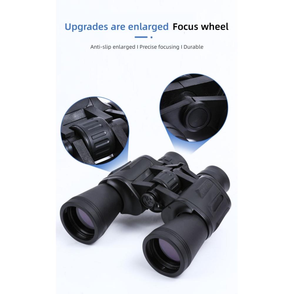Powerful Telescope 20X50 Professional Binoculars Low Light Night Vision Long Range Waterproof Military Hunting Camping Equipment