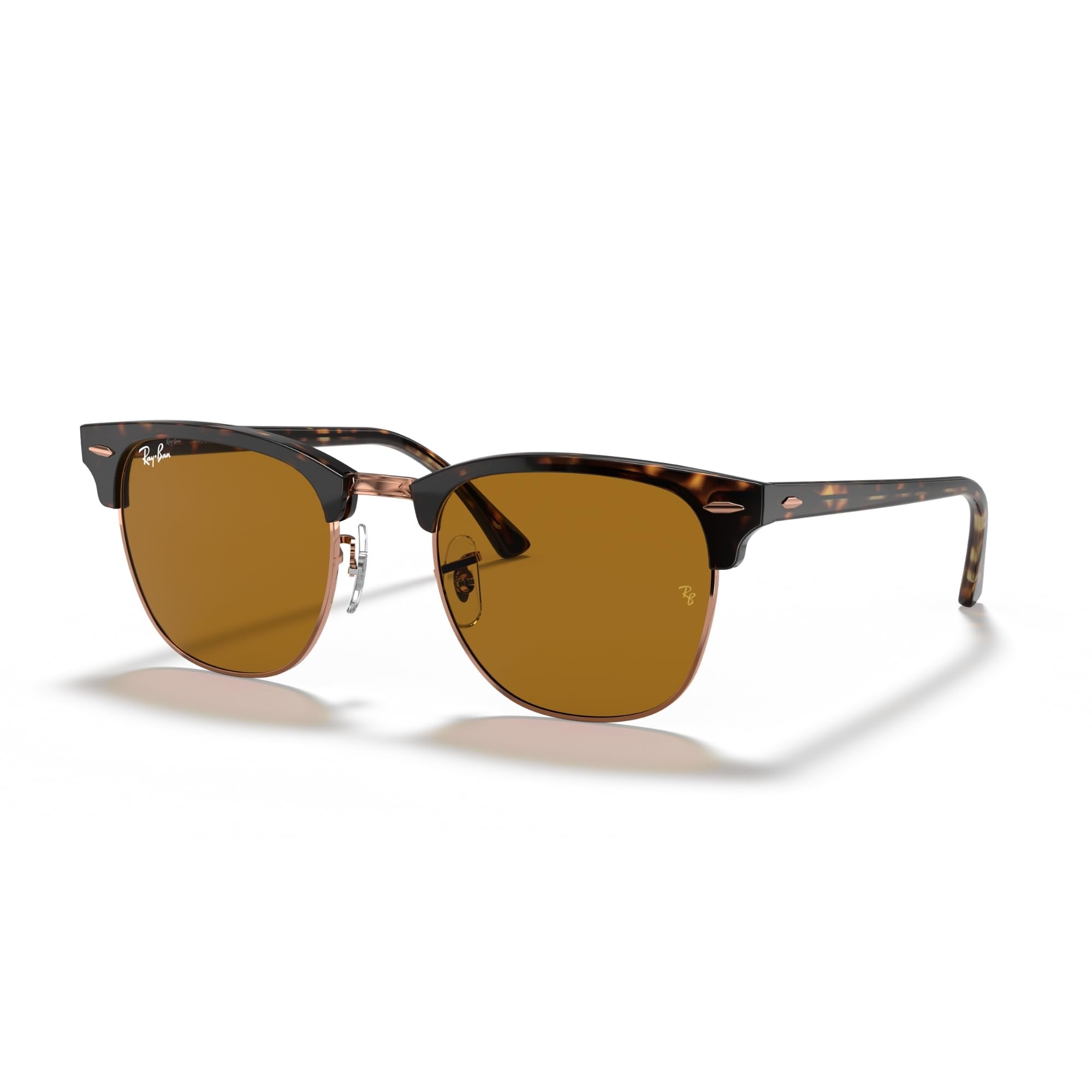 RB3016 CLUBMASTER SHINY HAVANA Sunglasses with Brown Lenses Ray-Ban