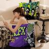 Rock band N-NOFX Retro Cushion Cover Pillowcase Upholstery Sofa Throw Pillow Home Decor Pillowcas