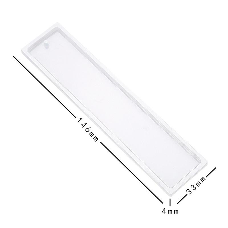 1PC Rectangle Silicone Bookmark Mold DIY Making Epoxy Resin Jewelry DIY Craft Mould
