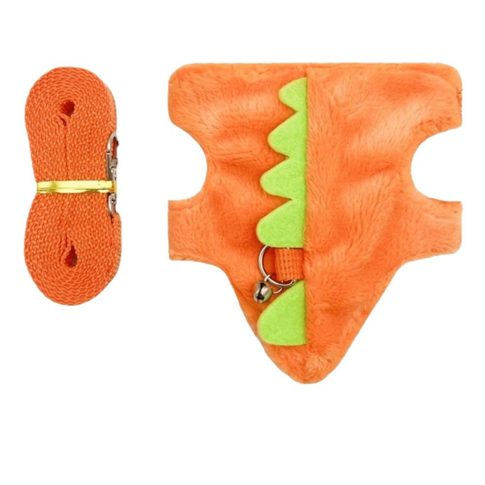 

Adjustable Ferret Vest Harness with Bell Hamster Chest Strap Cute Pet Traction Rope Outdoor помаранчевий