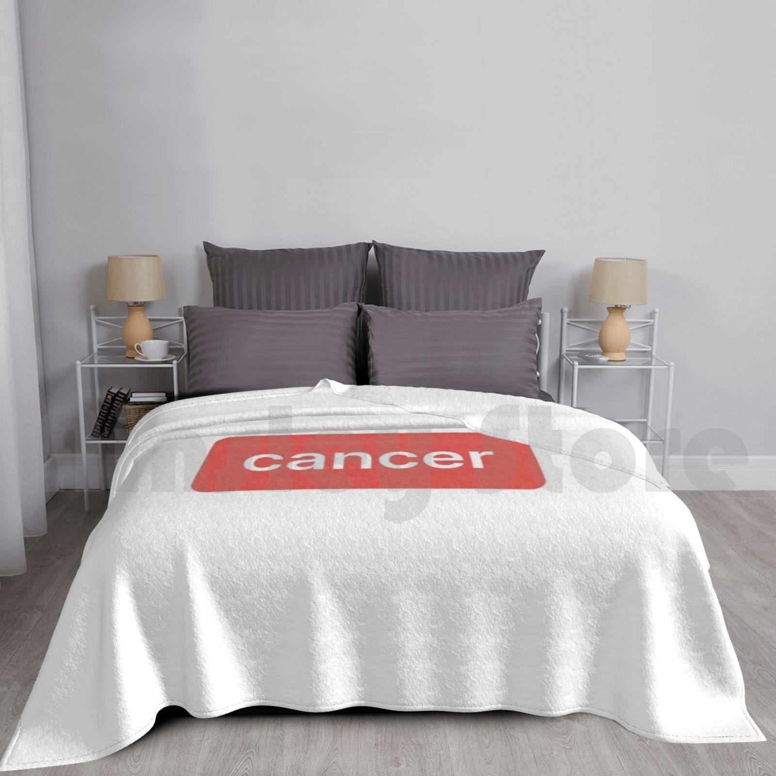 Cancer Blanket For Sofa Bed Travel The Blue Arrow Thebluearrow Bluearrow Charli Damelio Damelio Charlie Damelio Size: 75*100cm, Weight: 230 GSM