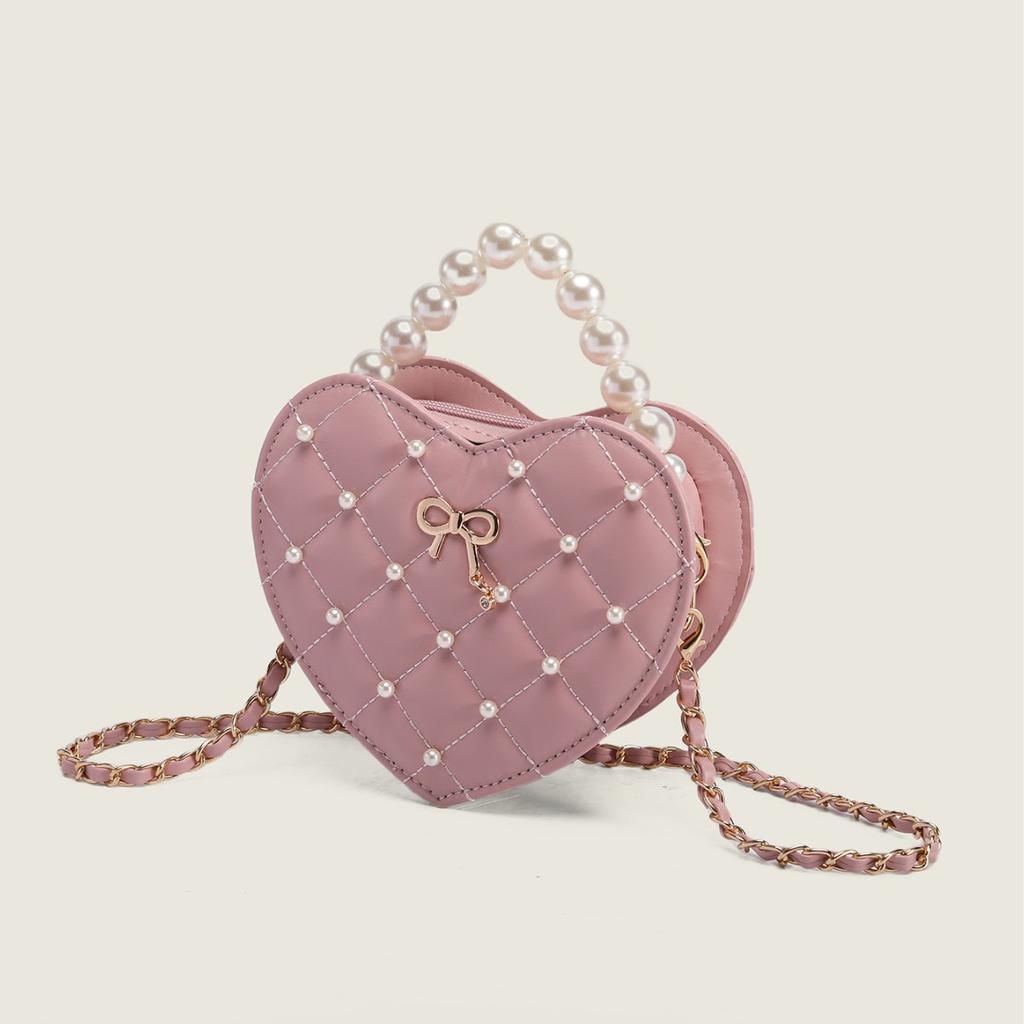 New Pearl Love Bag Niche Design, Xiaoxiangfeng Chain One-shoulder Crossbody Bag