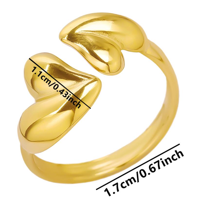 Personality Minimalism Open Adjustable Beads Ring Waterproof Stainless Steel Rings For Women Men Accessories Finger Jewelry Gift