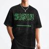 Saudi Arabia Flag T Shirt Washed Short Sleeve Oversize TShirt Saudi National Day for Men Women Streetwear Printed Tee Shirt