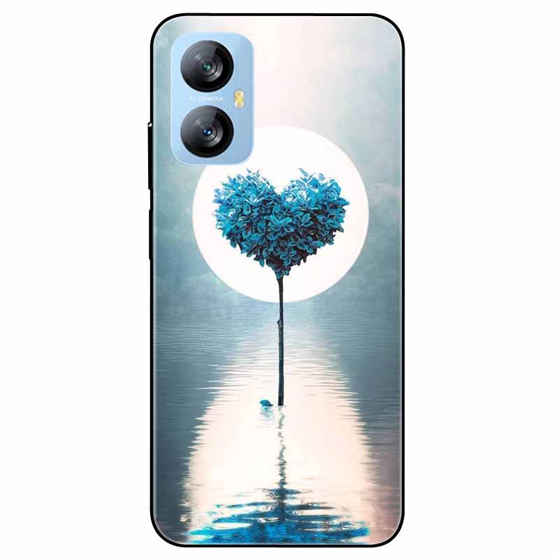 Für Blackview A52 Pro Hülle Handyhülle Stoßfeste Schwarz lackierte TPU Hülle für Blackview A52 Pro Silikon Weicher Bumper A52Pro Süß
