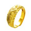 Dragon and Phoenix Open Ring, Male and Female Couple Dragon Pattern Ring