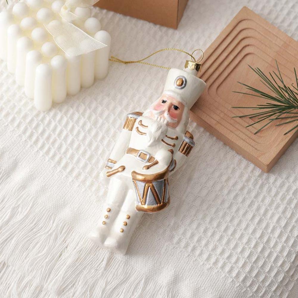 Cafe PVC Christmas Hanging Ornament House Handmade Xmas Pendant Donut Snowflake Christmas Tree Decoration Bar