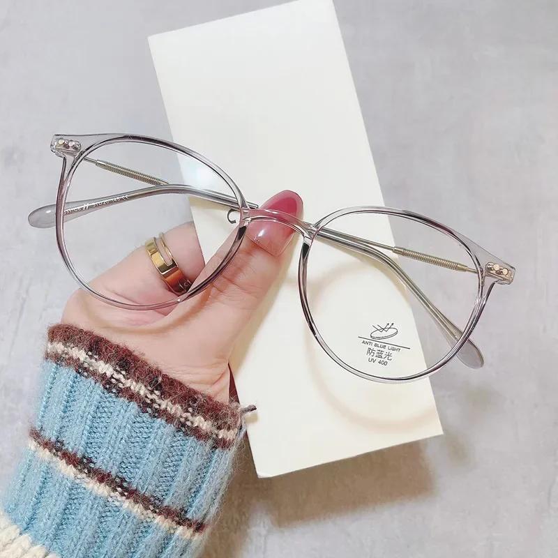 Women Myopia Glasses Blue Light Blocking Minus Diopter Glasses Unisex Ladies Fashion Trendy Near Sight Eyeglasses