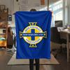 1 pièce Couverture en Flanelle Imprimée FC Irlande du Nord, Haute qualité Confortable pour Toutes les Saisons, Décoration d'Intérieur, Chaleur et Confort, Parfait pour les Cadeaux de Noël