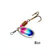 10pcs/set Waterdrop Metal Spoon Spinner Fishing Lure with Hook Artificial Bait Kit for Freshwater and Saltwater