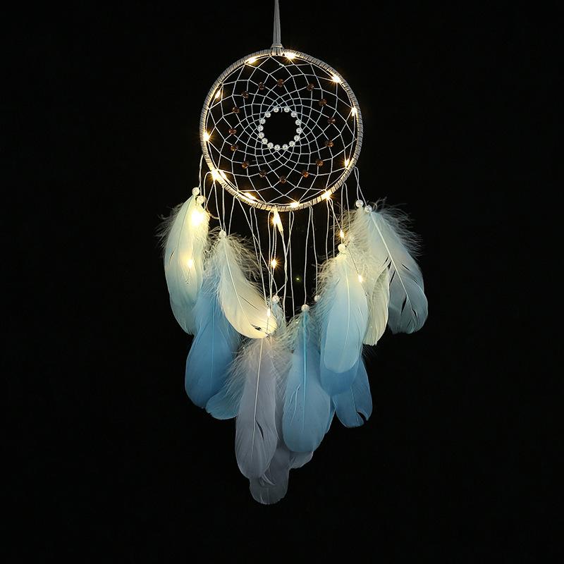 Forest Simple Girl's Heart Dream Catcher Net Feather Wind Chime Jewelry Forest New Style