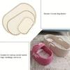 Set of 3 Wooden Crochet Basket Bottom, Oval, Wooden Bag Bottom, Suitable for DIY Weaving, Crochet Crafts and Home Decor Supplies