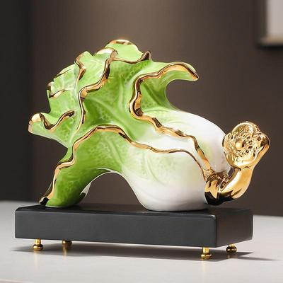 Wealth-Attracting Cabbage Ornament: Housewarming Gift & Living Room Decoration