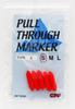AXISCO Pull-Through Marker, Small, Orange