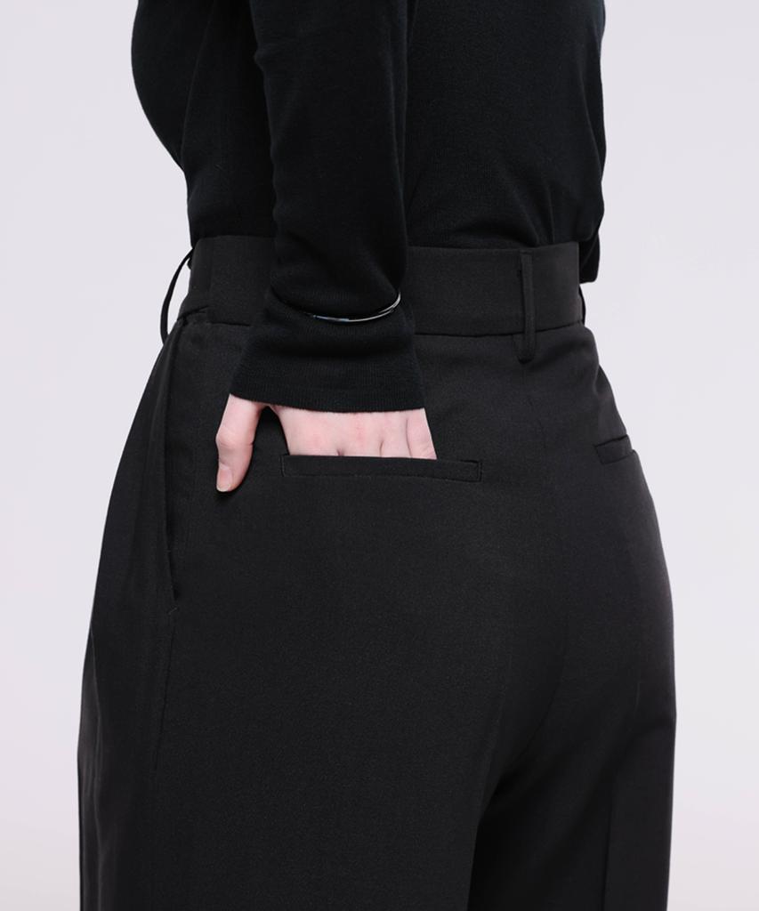 Kankeu Hidden Band Slacks - Black