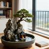 Padiglione Quadrato Antico Stampato in 3D Decorazione Bonsai - Ornamento Fioriera per Paesaggistica in Miniatura