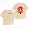 Unisexs Clothing New 100 Cotton Summer TShirt One Piece Unisexs TShirt Luffy Red Stamp Print Casual Unisexs TShirt