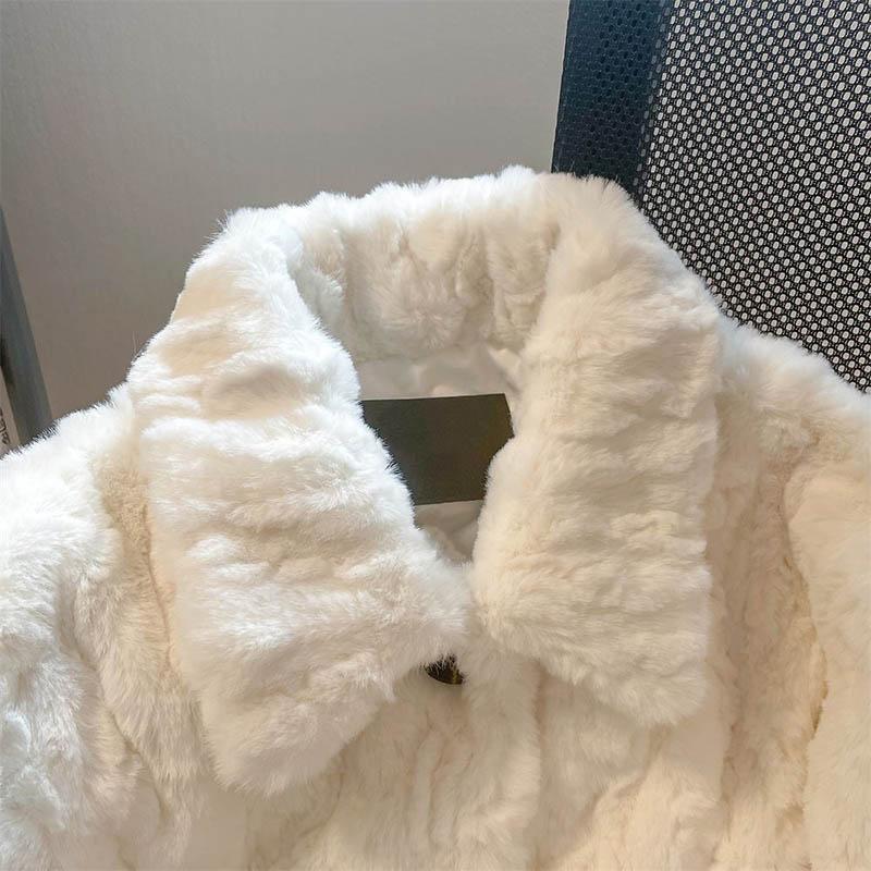 Coat for Women Cotton Plush Autumn Winter Thickened Fleece Sweatshirt Oversize Casual Loose Coat Jacket