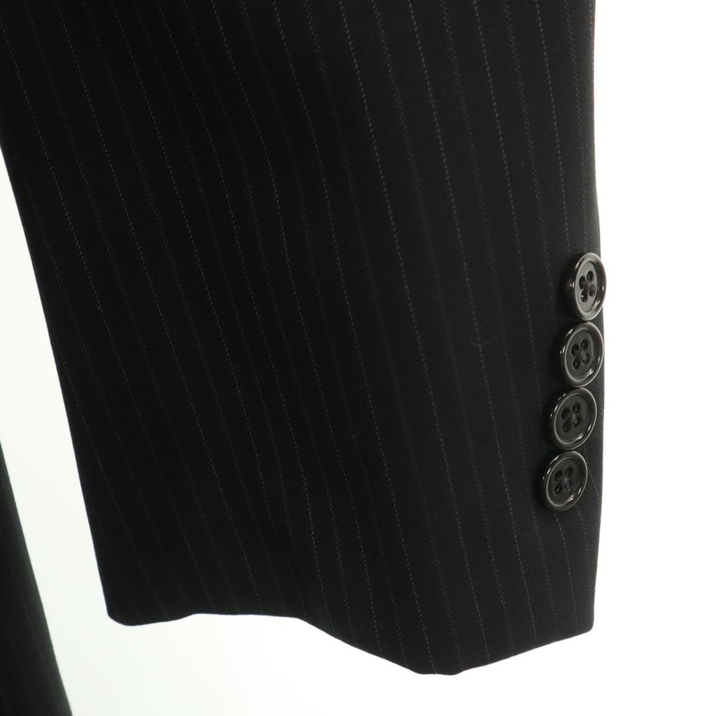 Ralph Lauren Striped Pattern Tailored Jacket 36 Black Men's Used