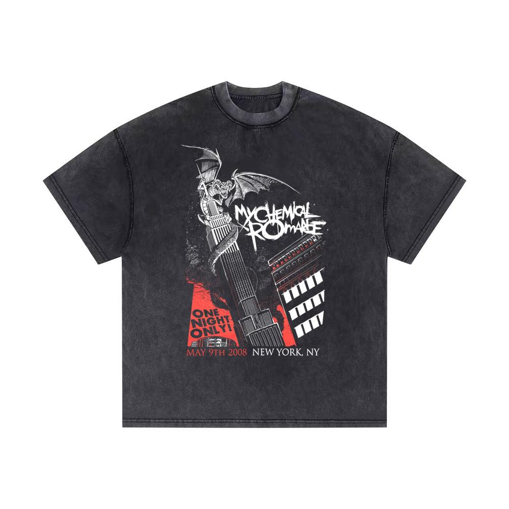 

Washed Vintage Rock Band My Chemical Romance T Shirt Oh How Wrong We Were To Think Immortality Mernt Never Dying Tshirt Mens S