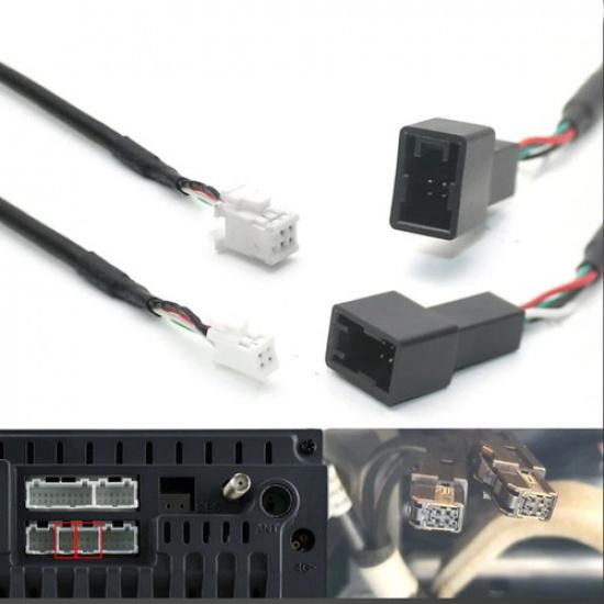 4Pin 6Pin Car Radio Wire Harness Cable Adapter For Mitsubishi Pajero 2018 ASX