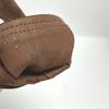 HERMES suede gloves Suede Dark brown Women Used